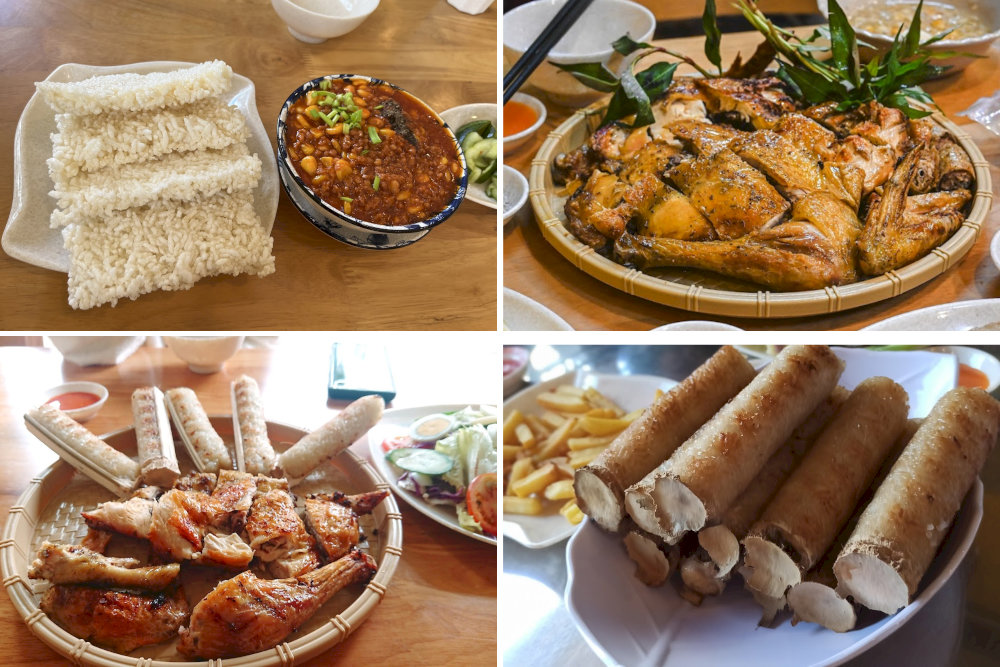 Gà nướng cơm lam Tây Nguyên mang đậm hương vị truyền thống và sự kết hợp độc đáo giữa nguyên liệu tự nhiên 